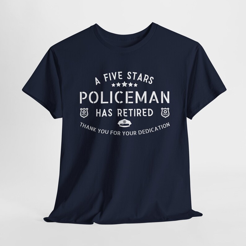 policeman retirement shirt