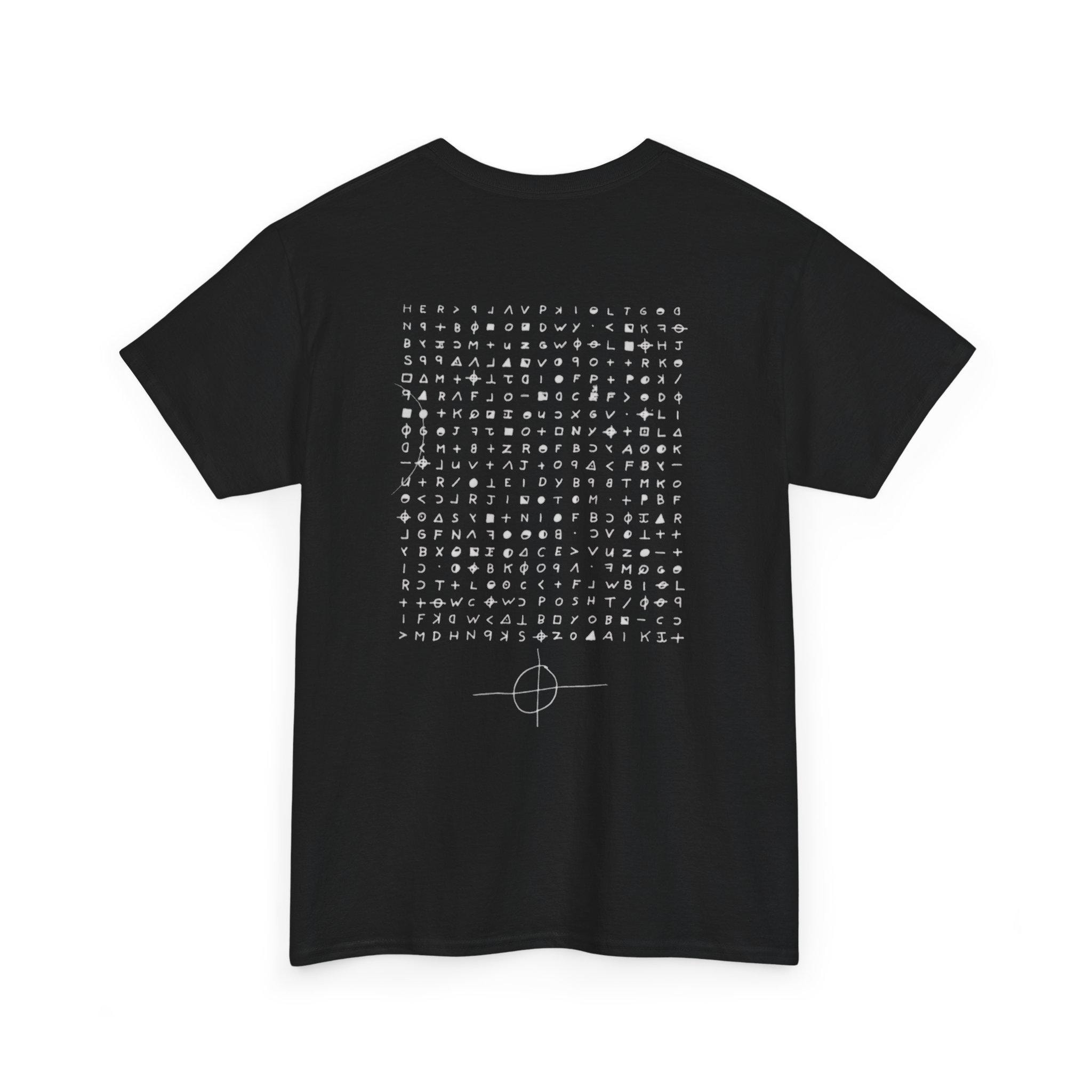 The Zodiac Killer Shirt with 1969 Z340 Cipher (Back Print) | True Crime Fan Apparel