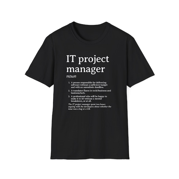 funny-it-project-manager-definition-t-shirt-humoro Funny IT Project Manager Definition T-Shirt: Humorous Gift - Estelle Gift Shop
