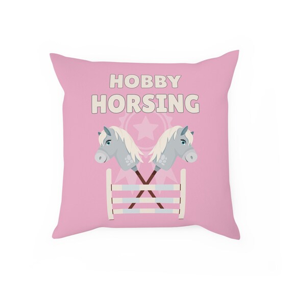 Hobby Horse Pillow: Children's Stick Horse Cushion - Estelle Gift Shop
