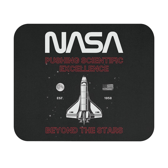 NASA Space Shuttle Mouse Pad: Gamer Desk Decor - Estelle Gift Shop