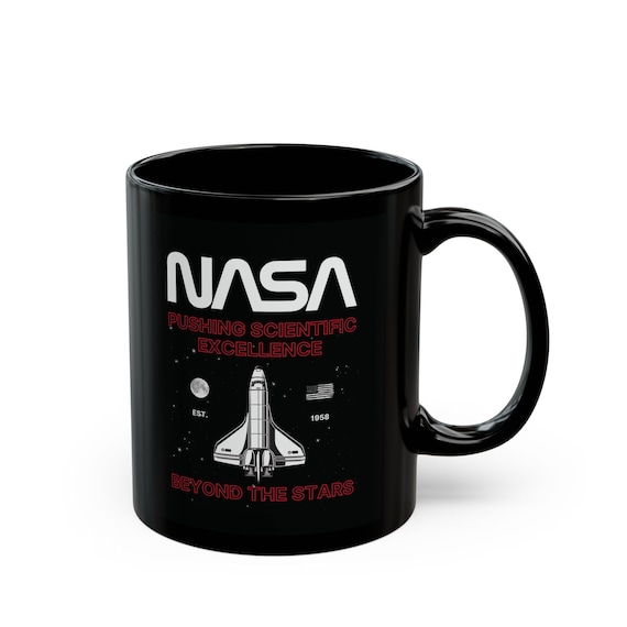 black-nasa-mug-your-ultimate-space-exploration-cof Black NASA Mug: Space Rocket Coffee Cup for Exploration Fans - Estelle Gift Shop