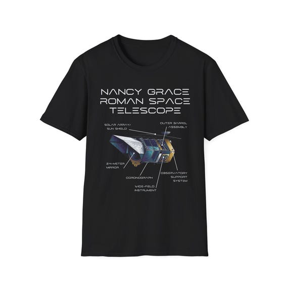 Nancy Grace Roman Space Telescope T-Shirt | NASA Astronomy Diagram T-Shirt, Science Lover Educational Gift - Estelle Gift Shop